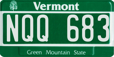VT license plate NQQ683