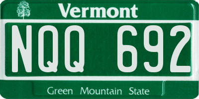 VT license plate NQQ692