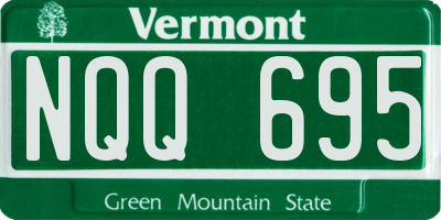 VT license plate NQQ695