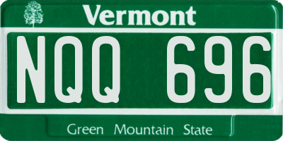 VT license plate NQQ696