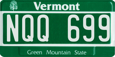 VT license plate NQQ699