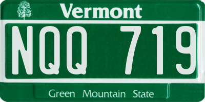 VT license plate NQQ719