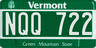 VT license plate NQQ722