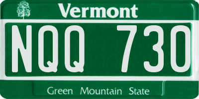 VT license plate NQQ730
