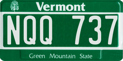 VT license plate NQQ737