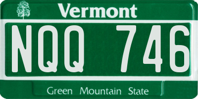 VT license plate NQQ746