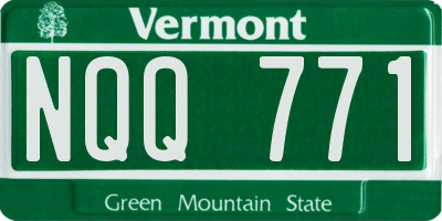 VT license plate NQQ771