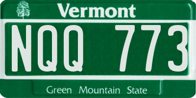 VT license plate NQQ773