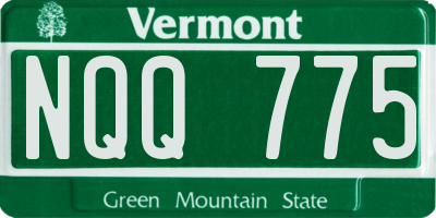 VT license plate NQQ775