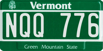 VT license plate NQQ776