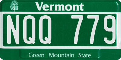 VT license plate NQQ779
