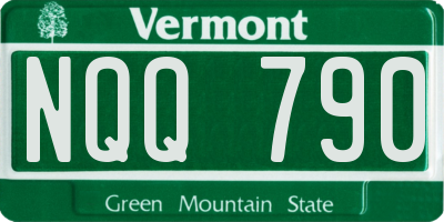VT license plate NQQ790