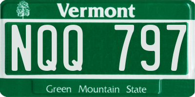 VT license plate NQQ797
