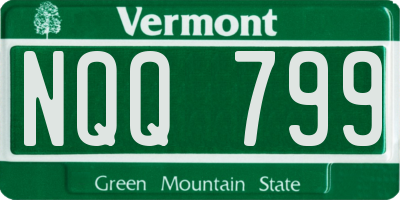 VT license plate NQQ799