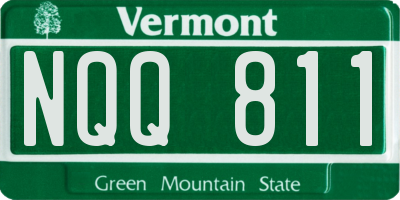 VT license plate NQQ811