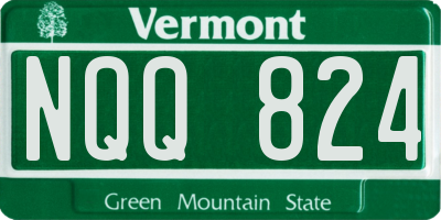 VT license plate NQQ824