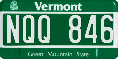 VT license plate NQQ846