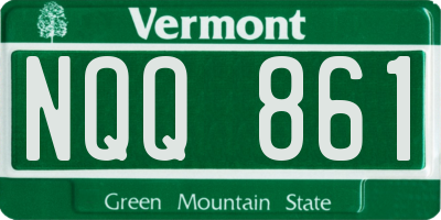 VT license plate NQQ861