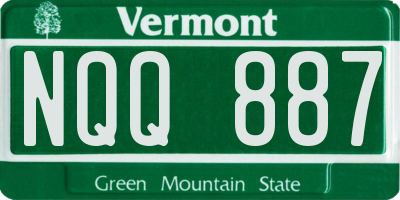 VT license plate NQQ887
