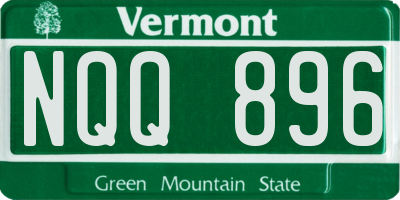 VT license plate NQQ896