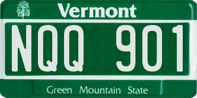 VT license plate NQQ901