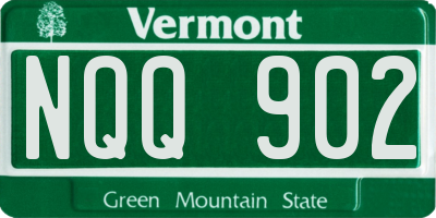 VT license plate NQQ902