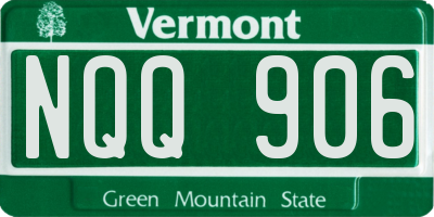 VT license plate NQQ906