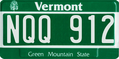 VT license plate NQQ912