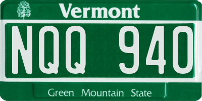 VT license plate NQQ940
