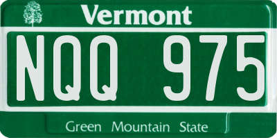 VT license plate NQQ975