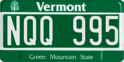 VT license plate NQQ995