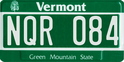 VT license plate NQR084