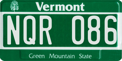 VT license plate NQR086