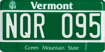 VT license plate NQR095