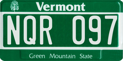 VT license plate NQR097