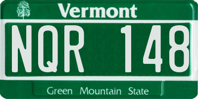 VT license plate NQR148