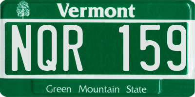 VT license plate NQR159