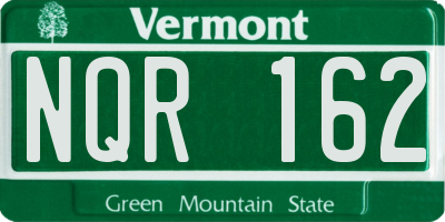 VT license plate NQR162