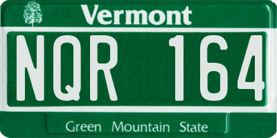VT license plate NQR164
