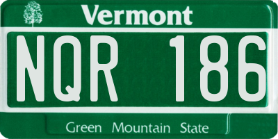 VT license plate NQR186
