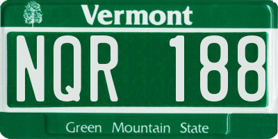 VT license plate NQR188