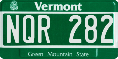 VT license plate NQR282