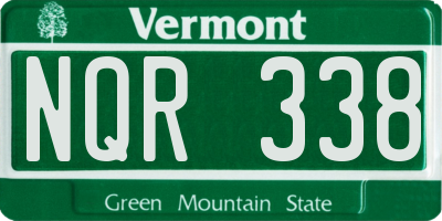 VT license plate NQR338