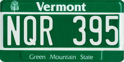 VT license plate NQR395