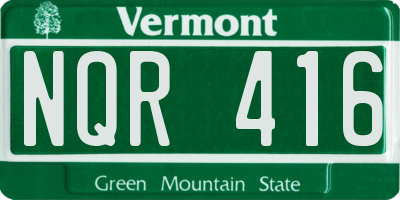 VT license plate NQR416
