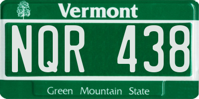 VT license plate NQR438