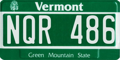 VT license plate NQR486
