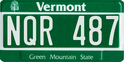 VT license plate NQR487