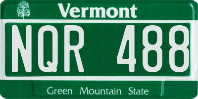 VT license plate NQR488