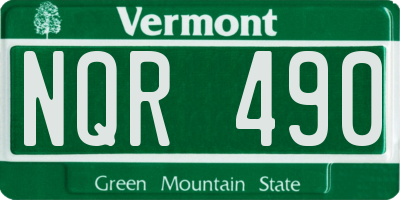 VT license plate NQR490